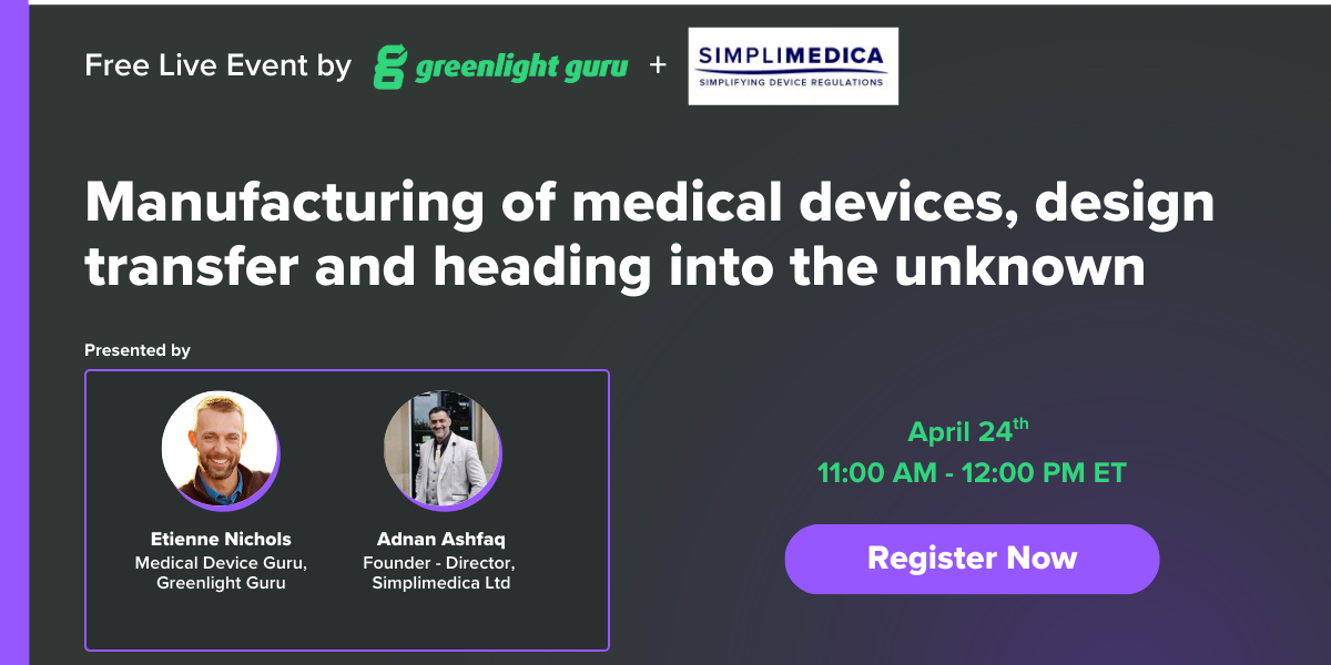 2025 | GG Webinar Simplimedica Medical Device Design Transfer - 4-24-25-2